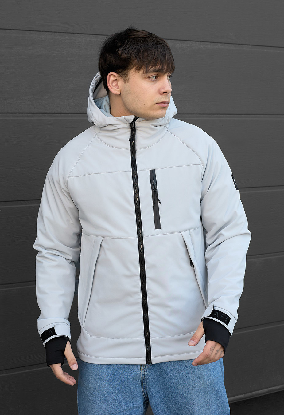 Geacă  Staff soft shell lokk light gray