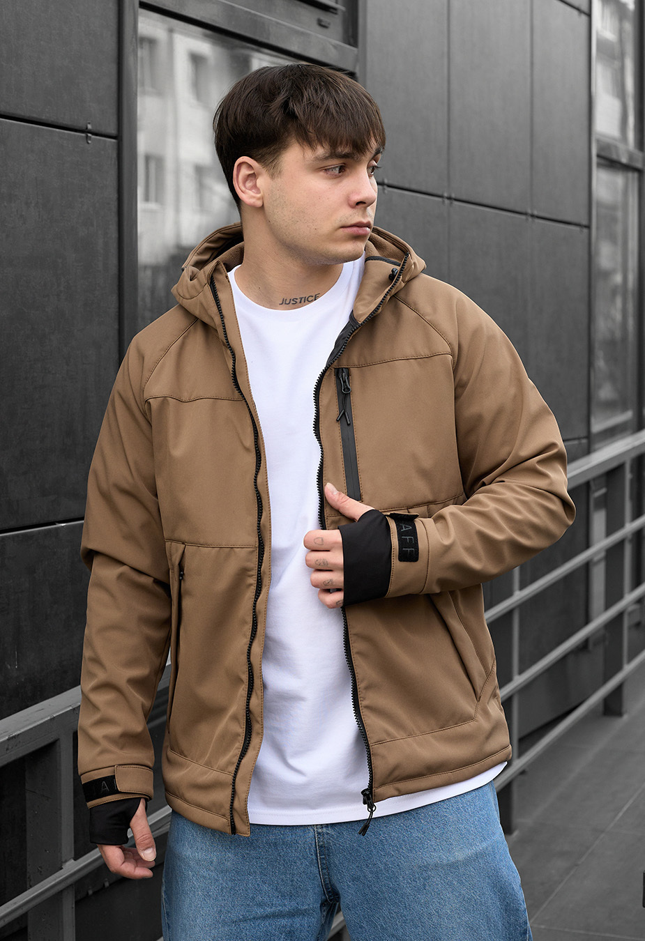 Geacă Staff soft shell lokk brown