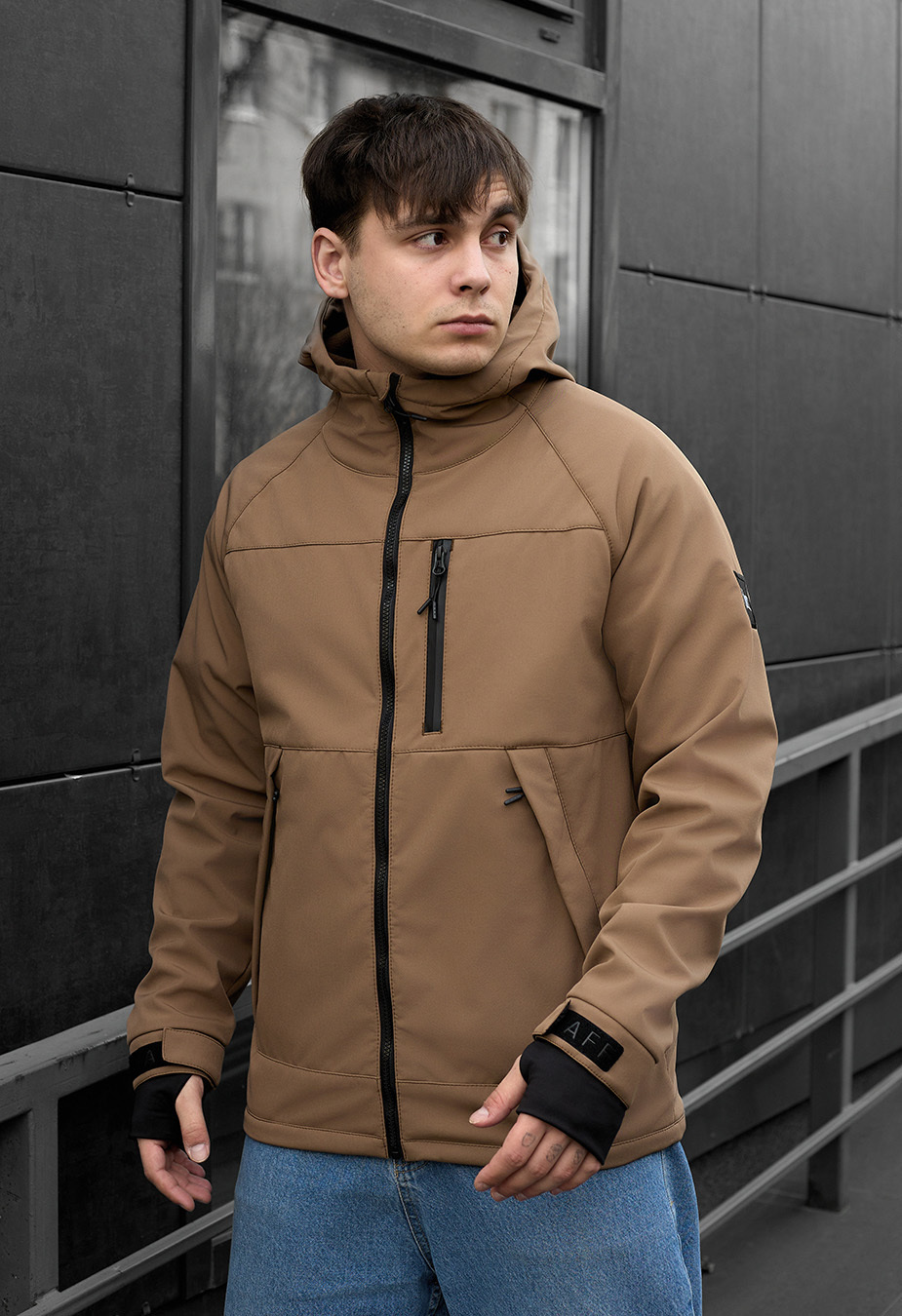 Geacă Staff soft shell lokk brown