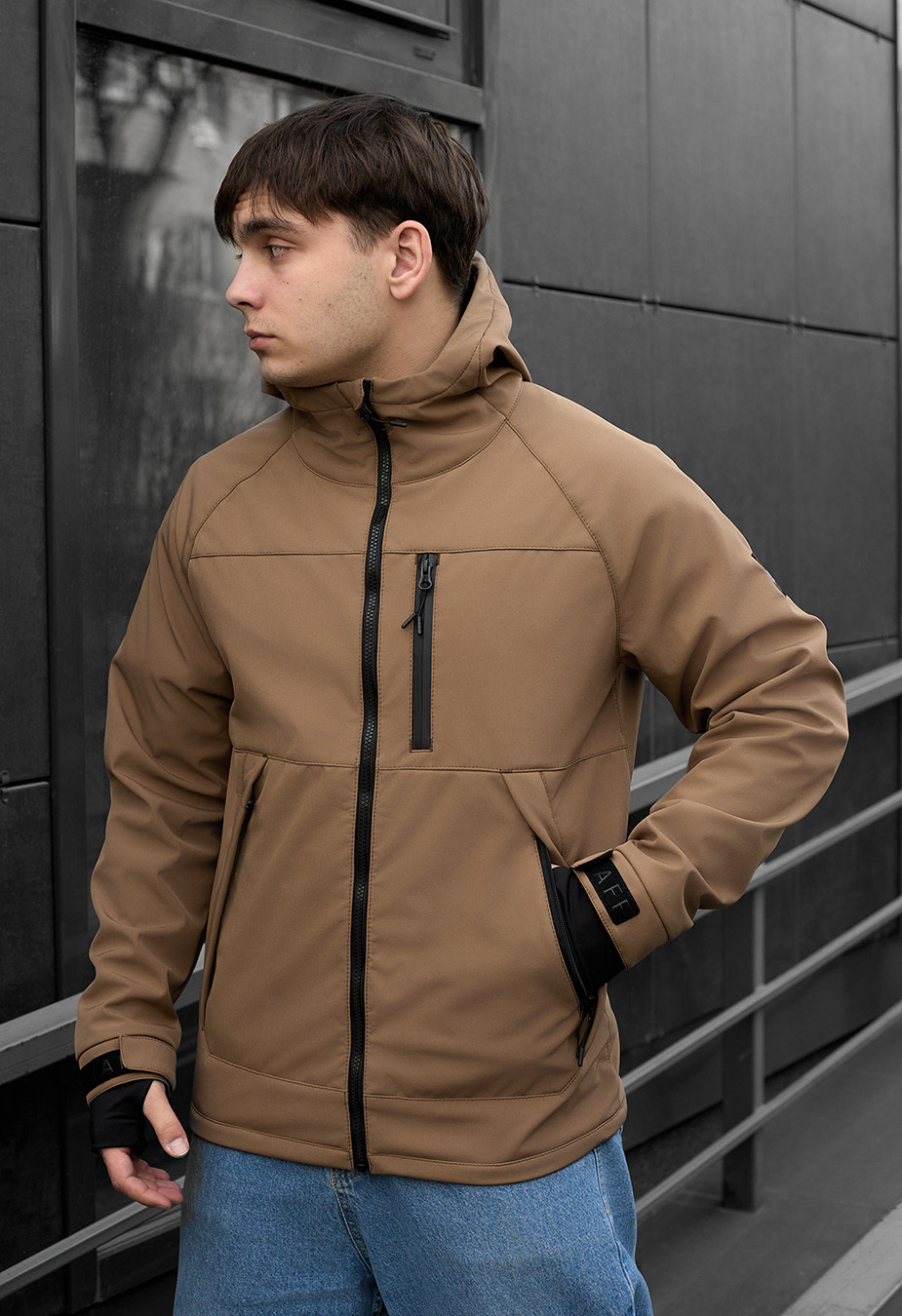 Geacă Staff soft shell lokk brown