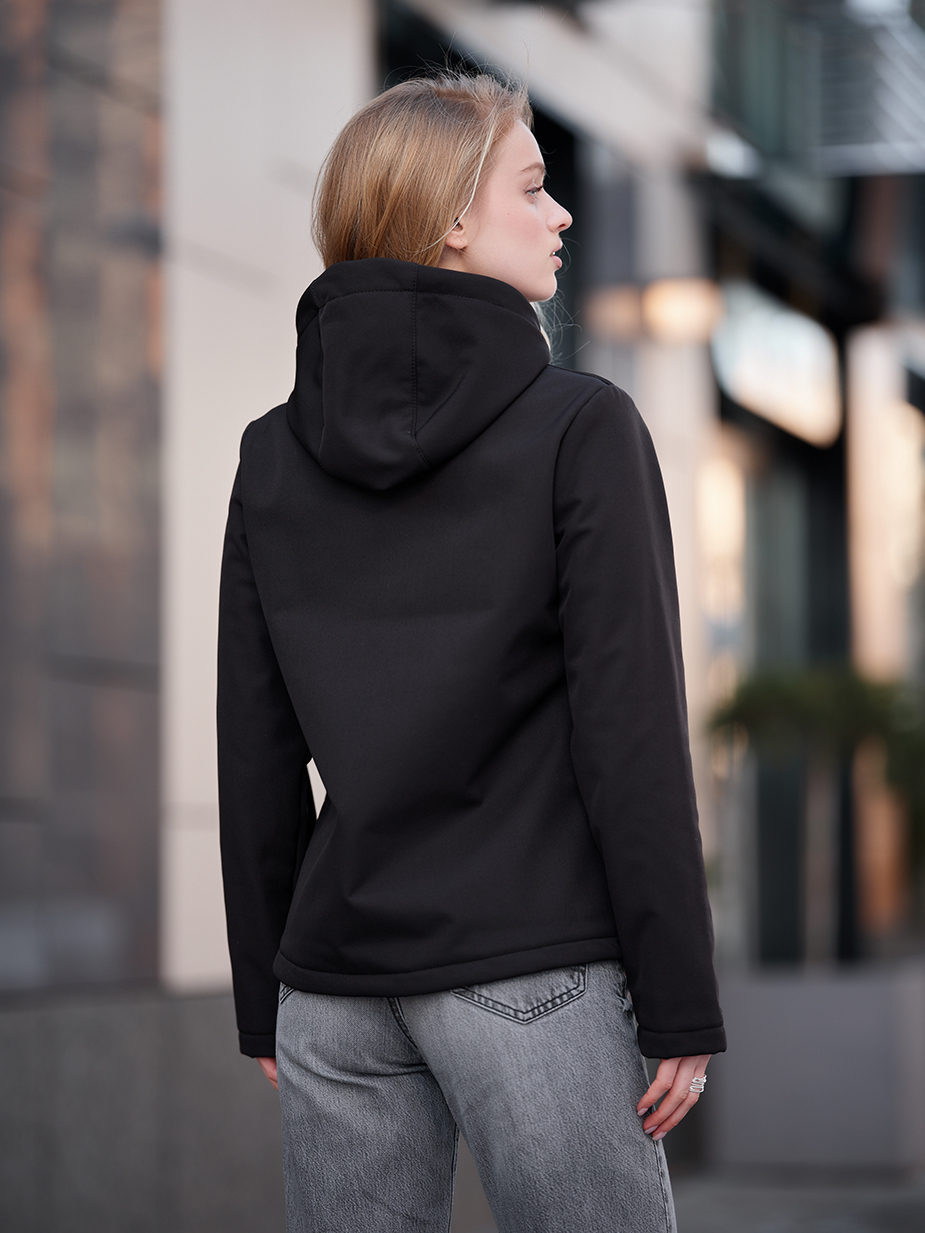 Geacă de damă Staff soft shell black