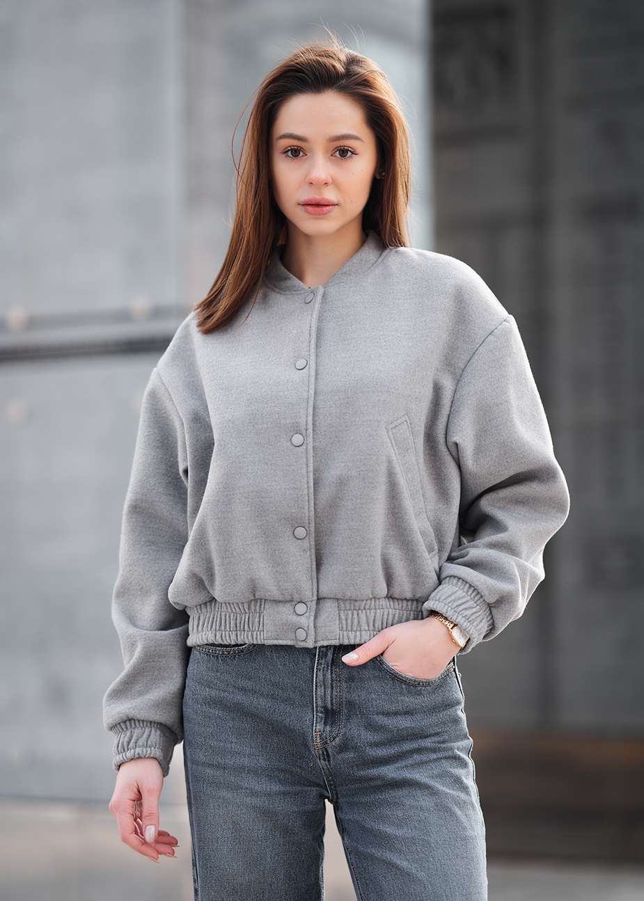 Jachetă bomber de damă Staff bla light gray