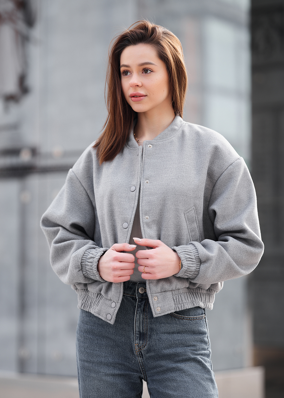 Jachetă bomber de damă Staff bla light gray
