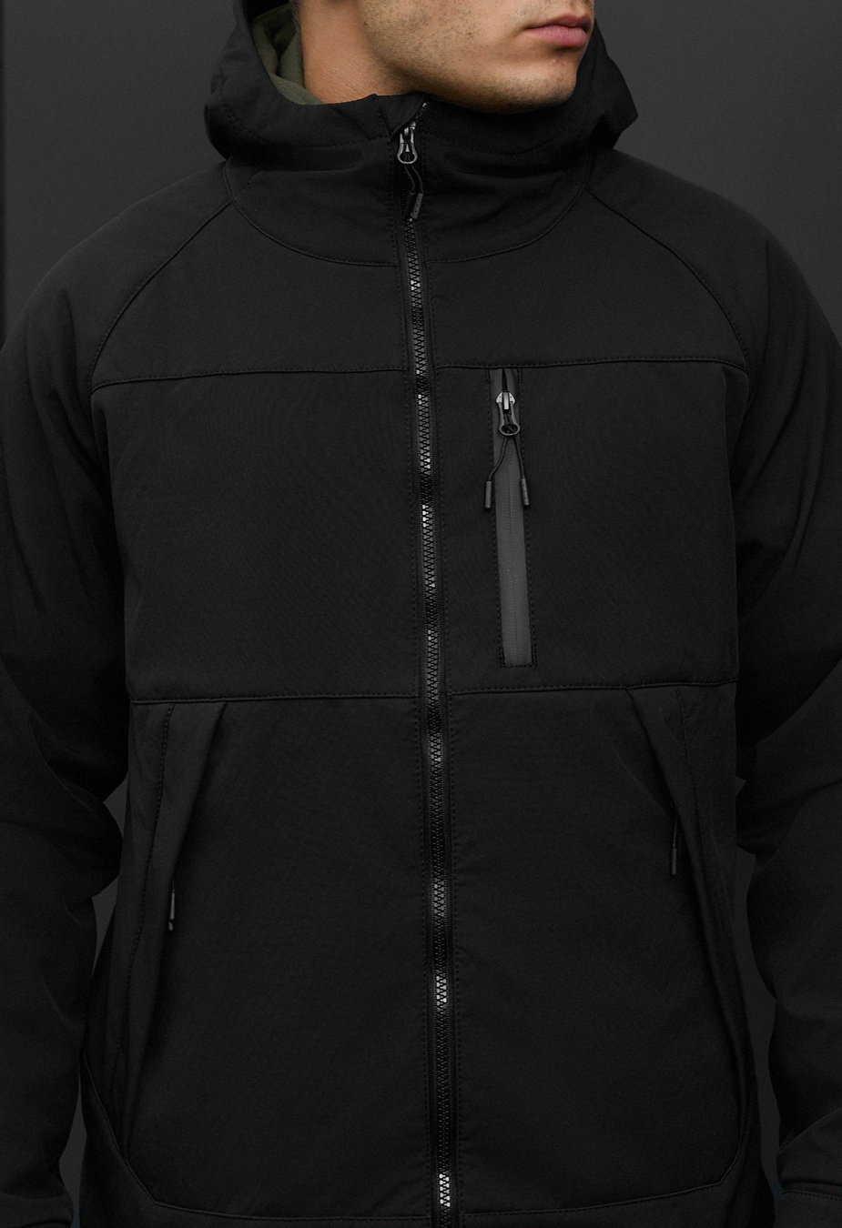 Geacă Staff soft shell lokk black2