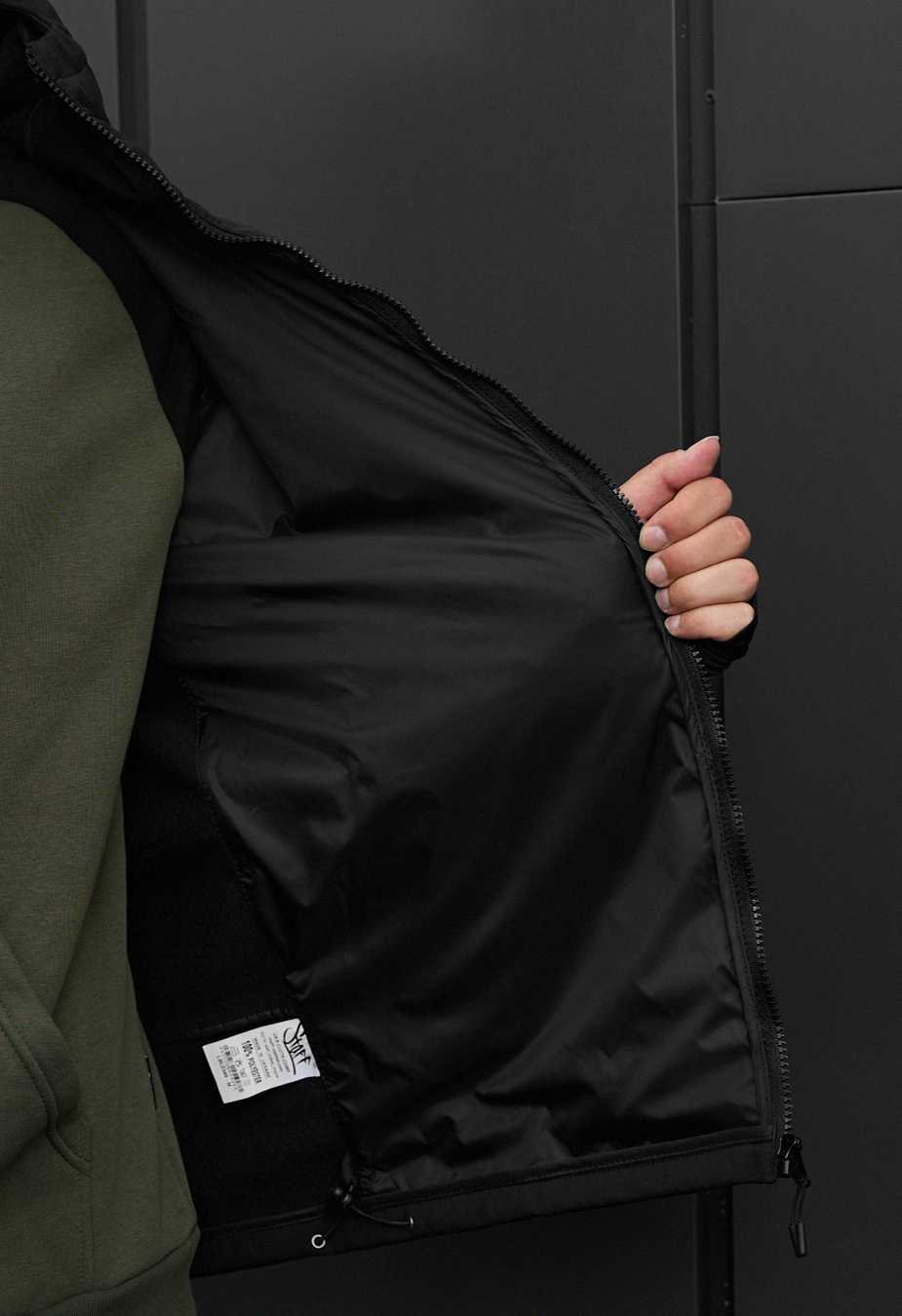 Geacă Staff soft shell lokk black2