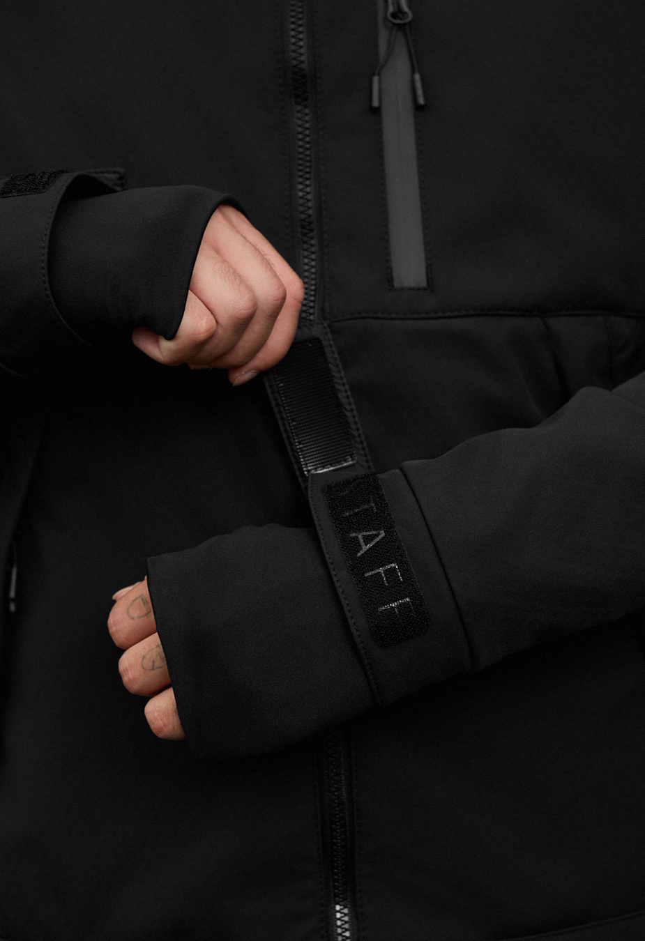 Geacă Staff soft shell lokk black2