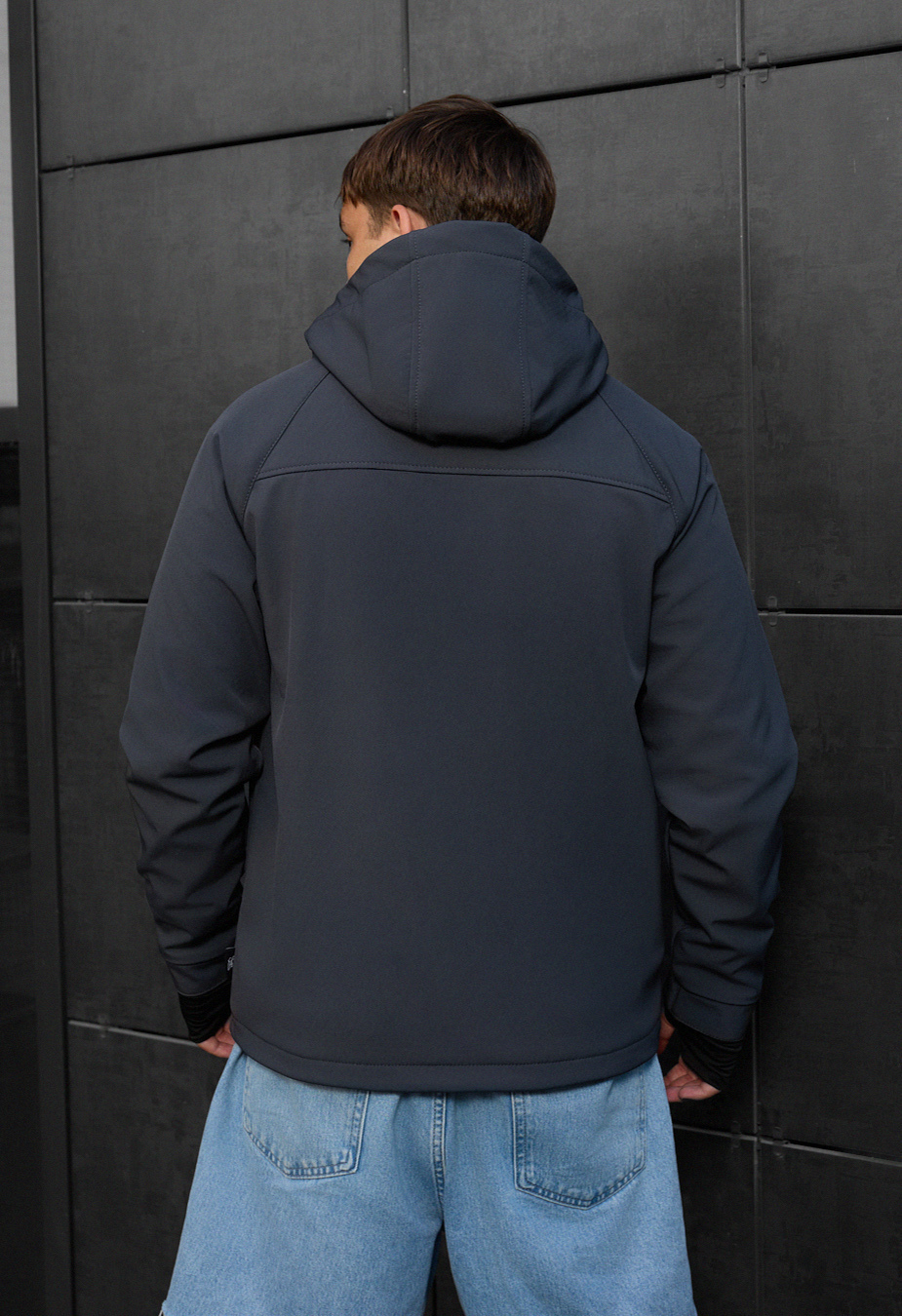 Geacă Staff mei soft shell dark gray