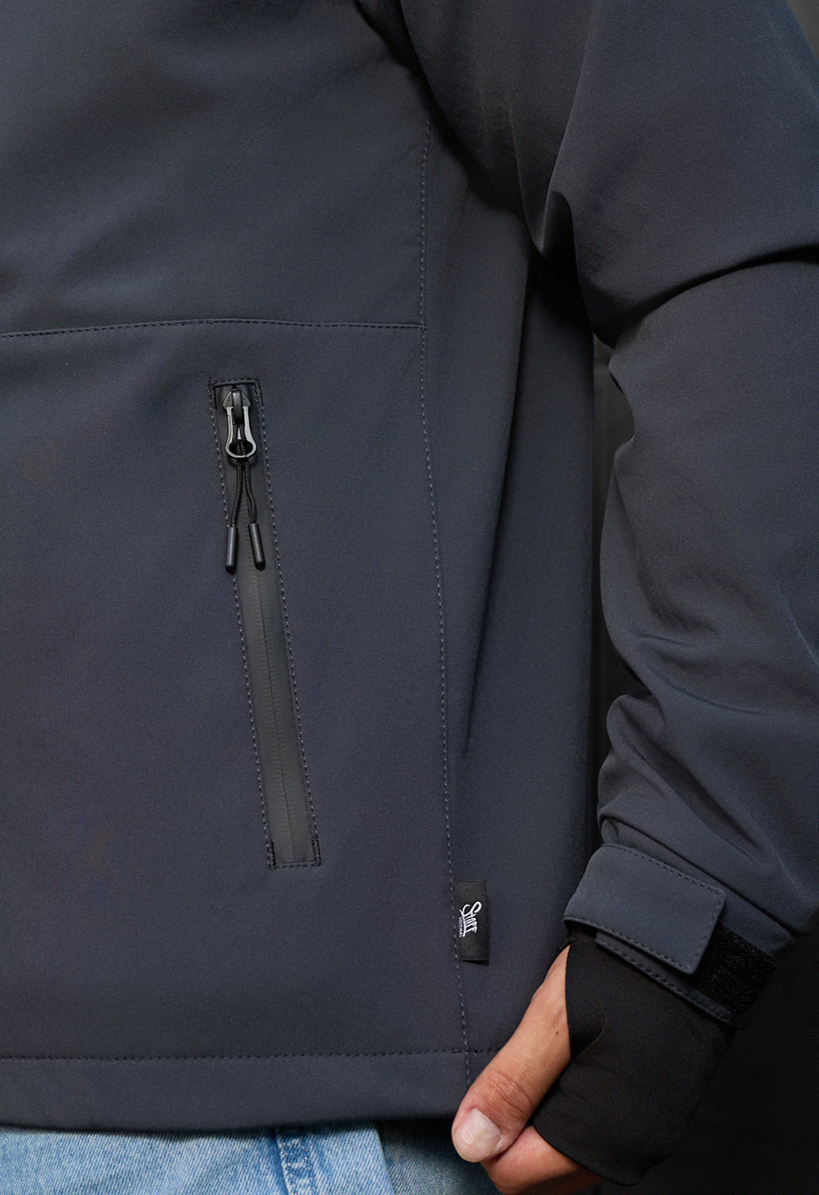 Geacă Staff mei soft shell dark gray
