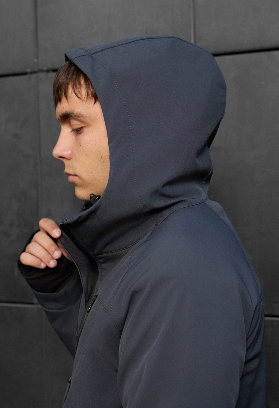 Geacă Staff mei soft shell dark gray