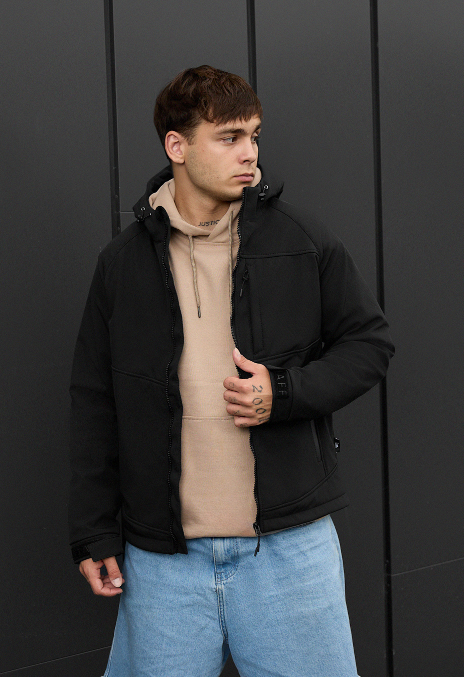 Geacă Staff soft shell cu black