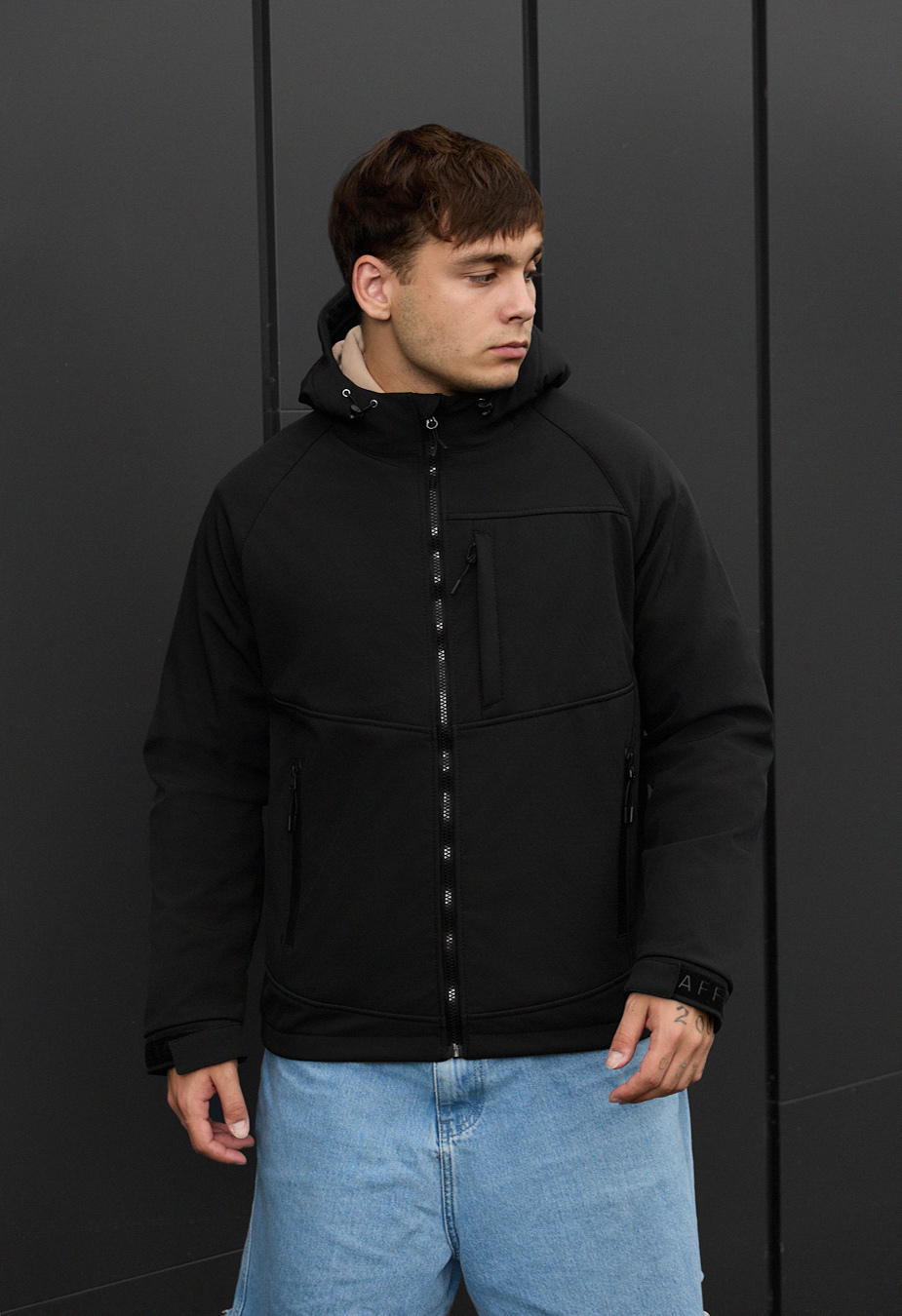 Geacă Staff soft shell cu black
