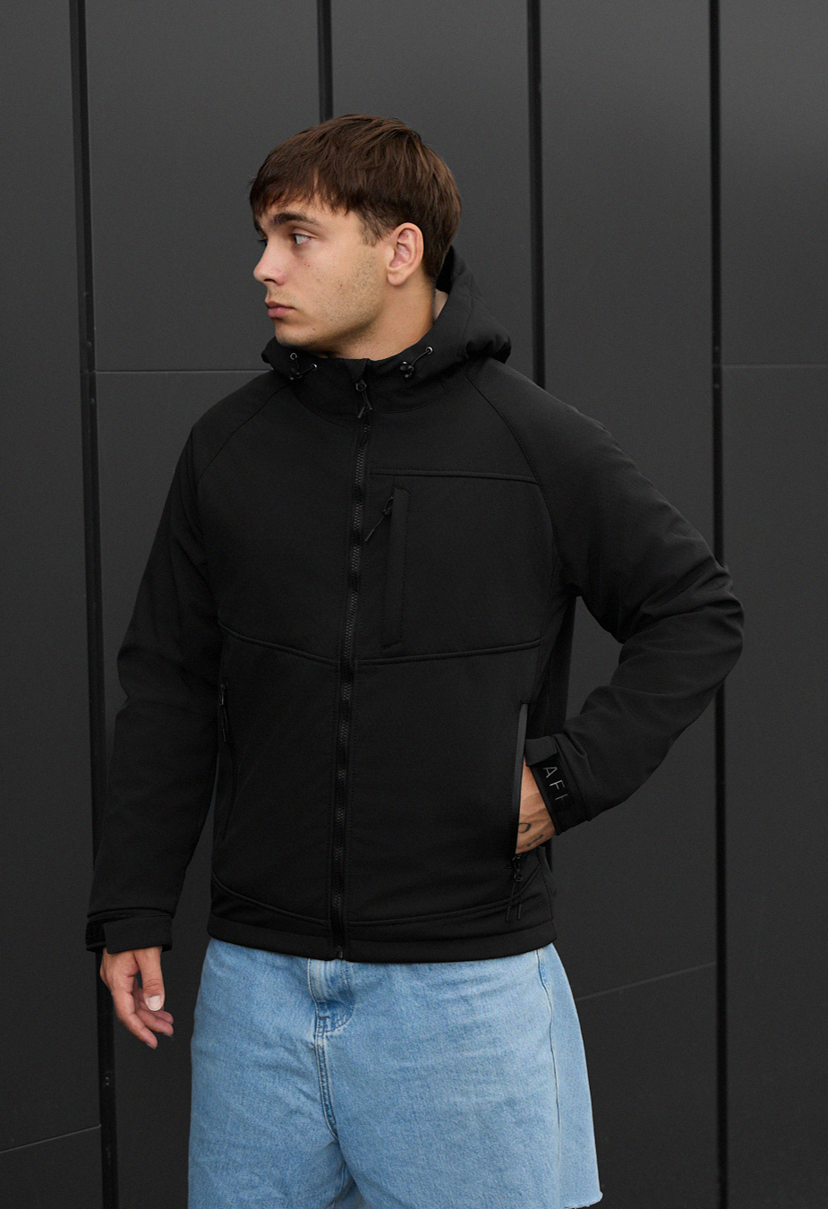 Geacă Staff soft shell cu black