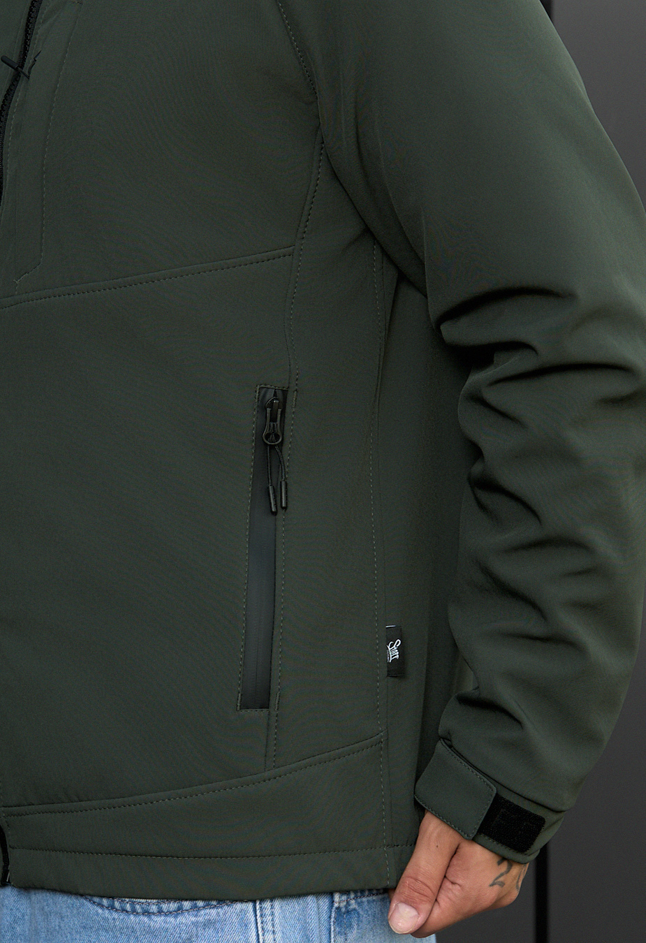 Geacă Staff soft shell cu khaki