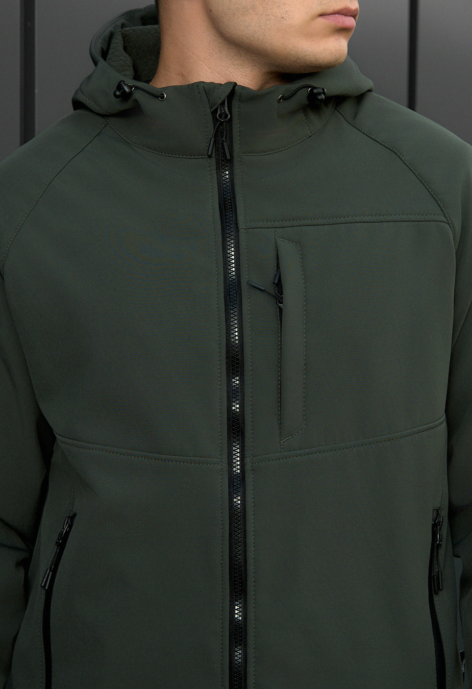 Geacă Staff soft shell cu khaki