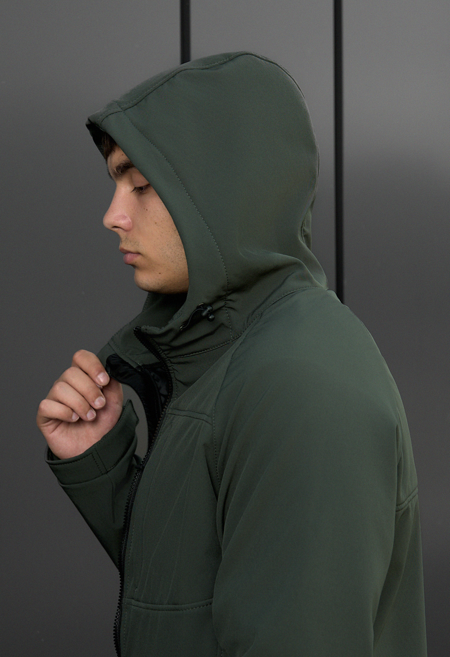 Geacă Staff soft shell cu khaki