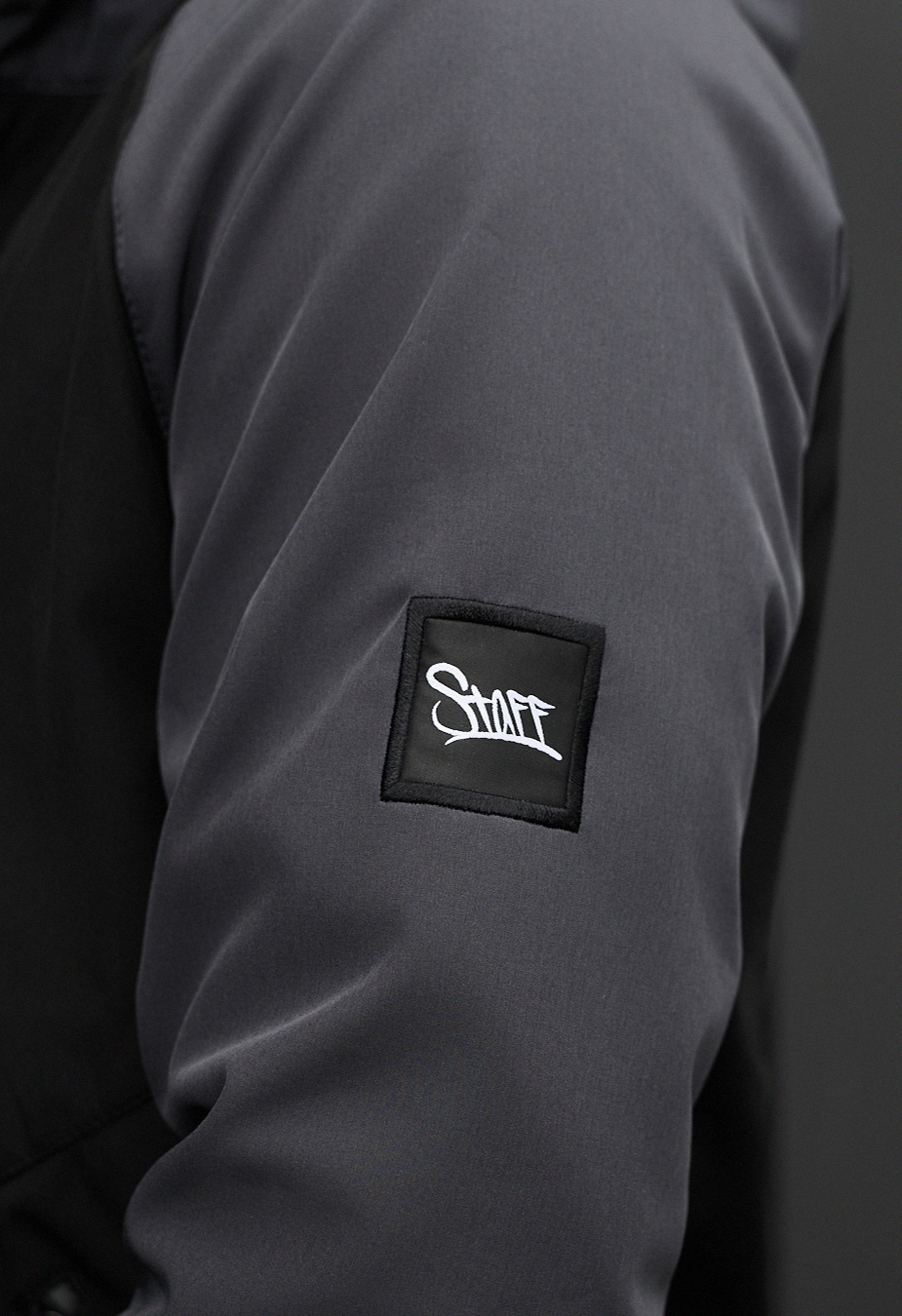 Geacă Staff bu soft shell dark gray & black