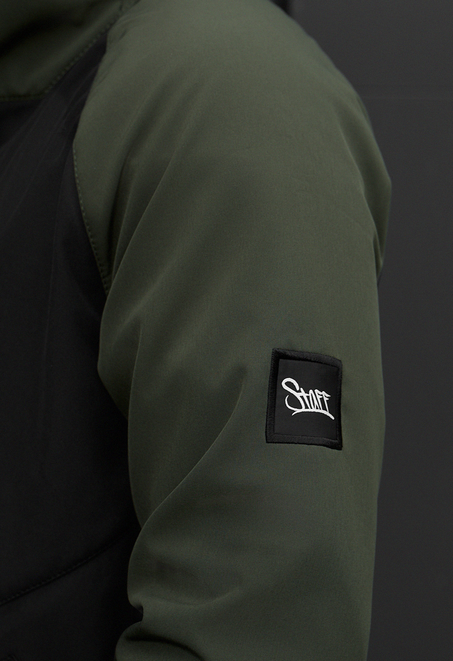 Geacă Staff bu soft shell khaki & black
