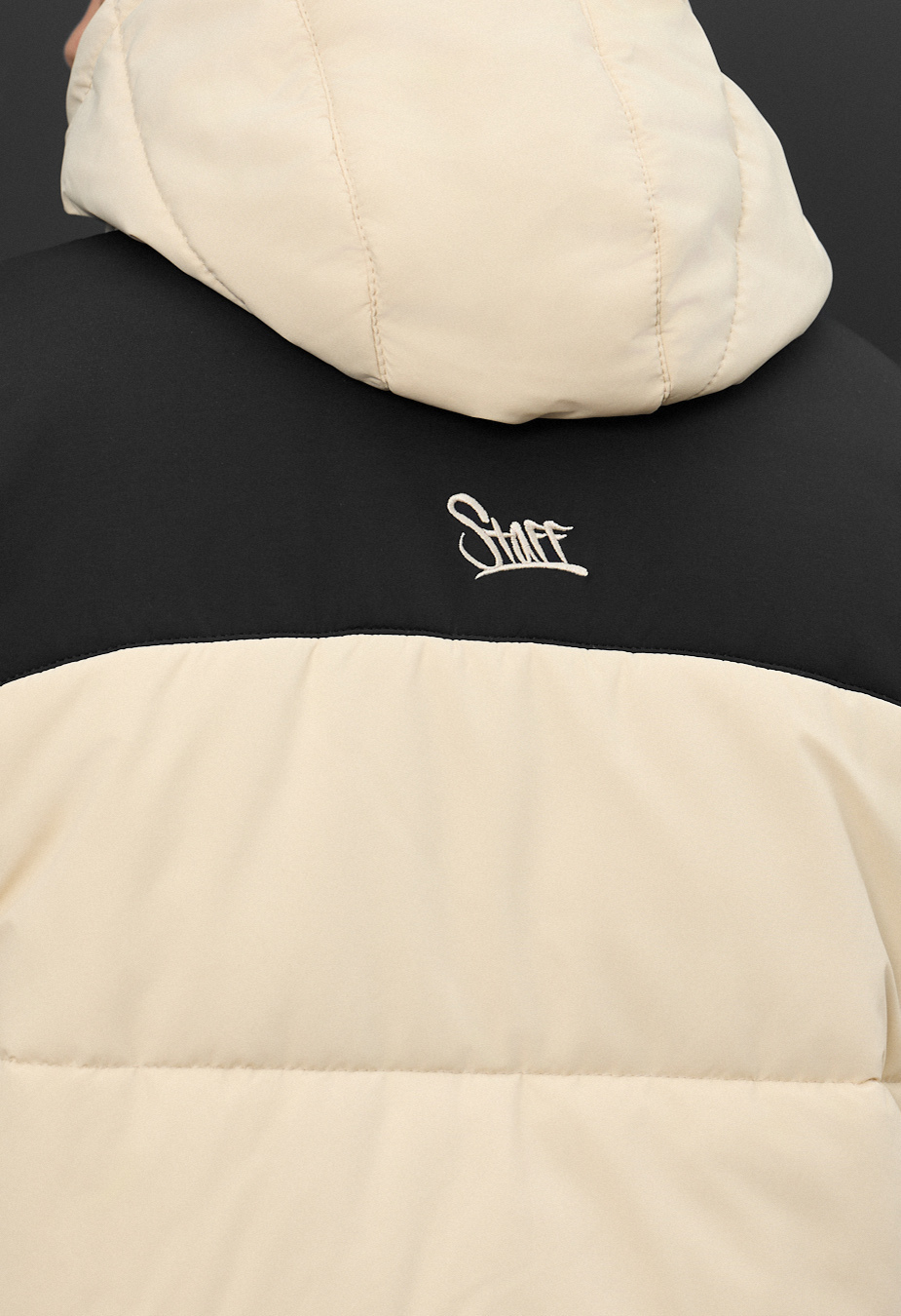 Geacă de iarnă Staff tund milk & black