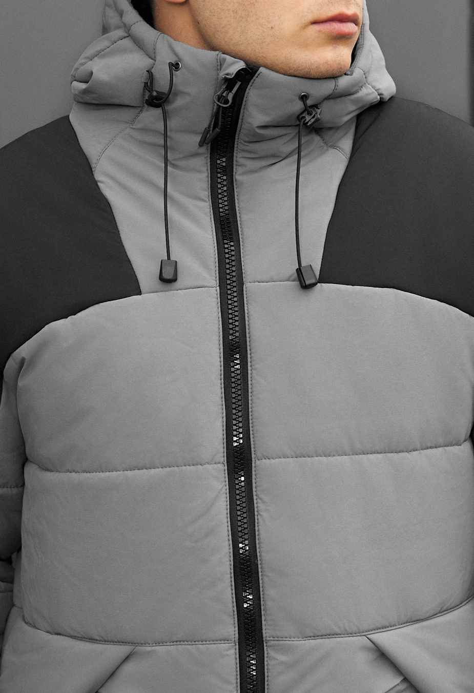 Geacă de iarnă Staff tund gray & black