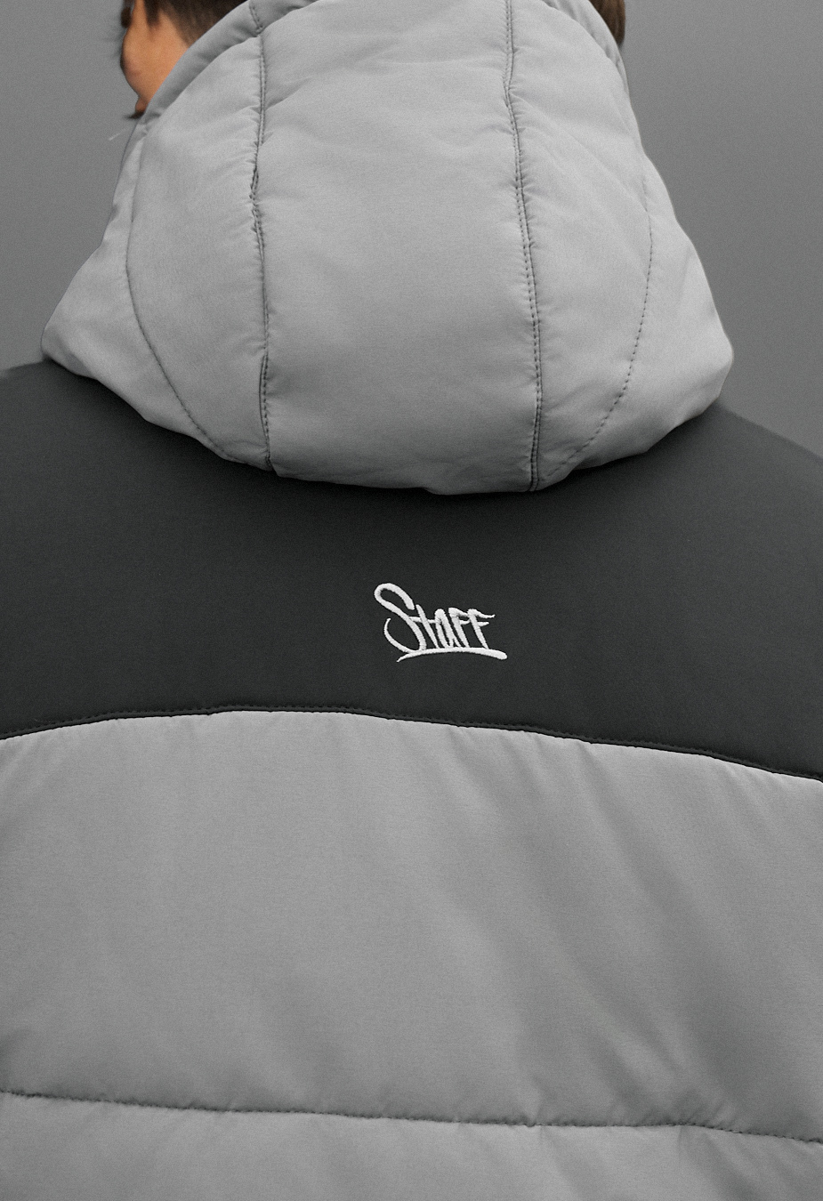 Geacă de iarnă Staff tund gray & black