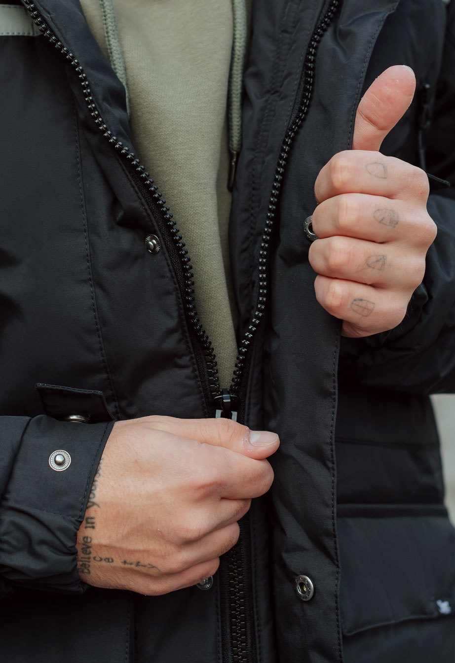 Parka de iarnă Staff se black