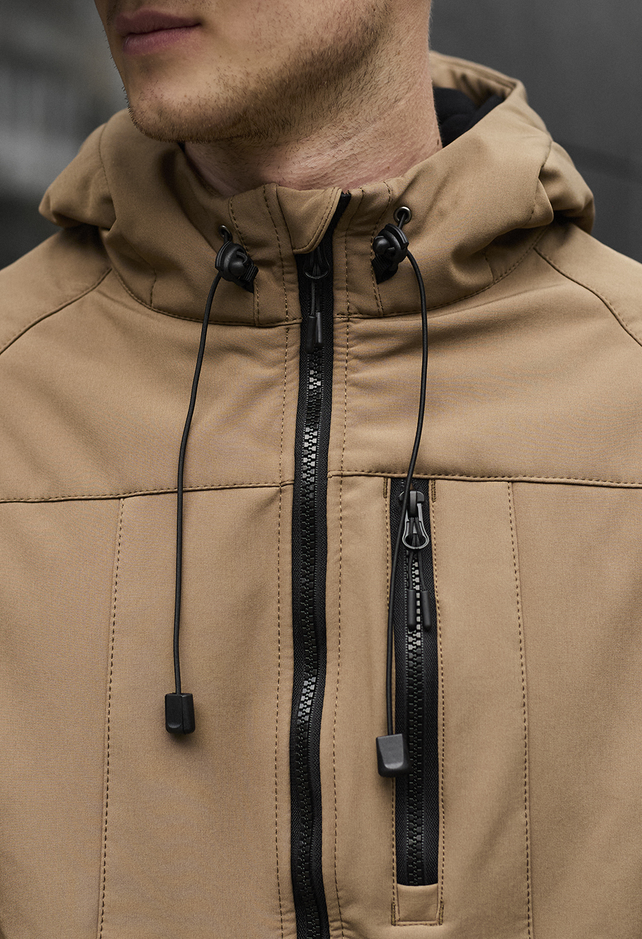 Geacă Staff di light brown