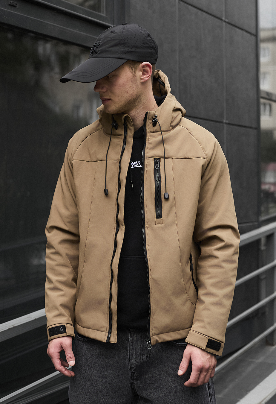 Geacă Staff di light brown