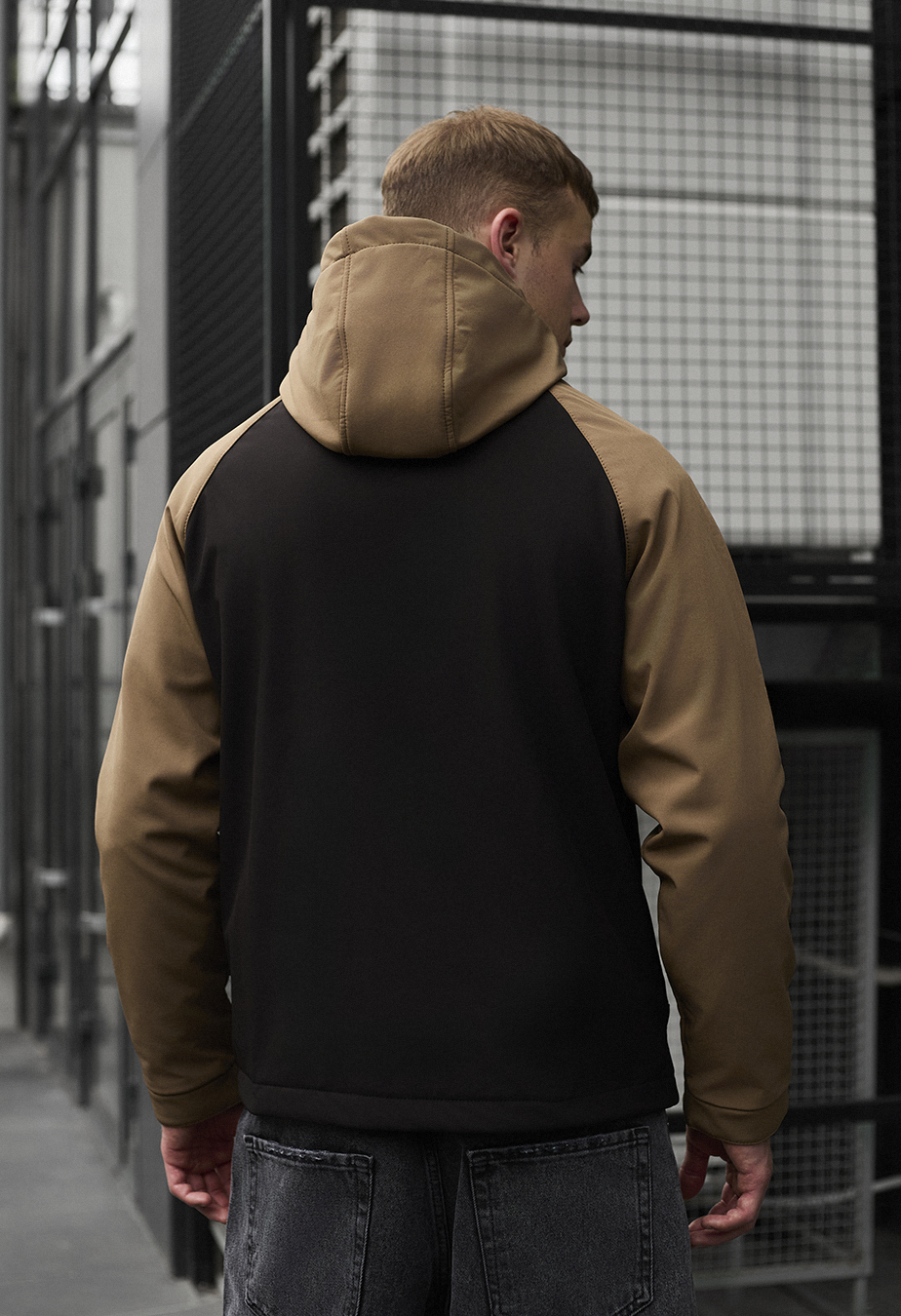 Geacă Staff di light brown & black