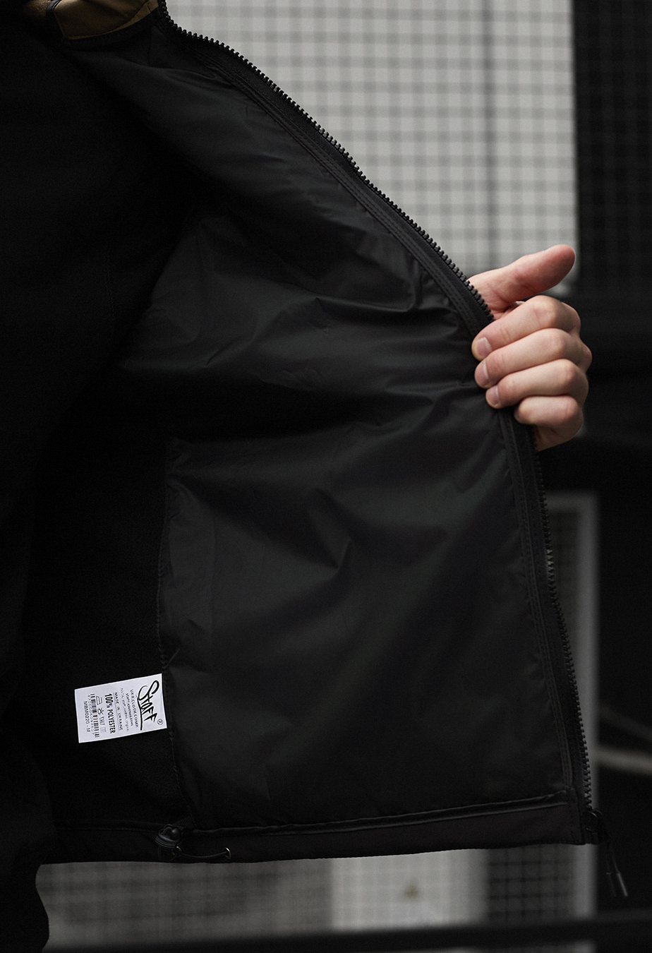Geacă Staff di light brown & black