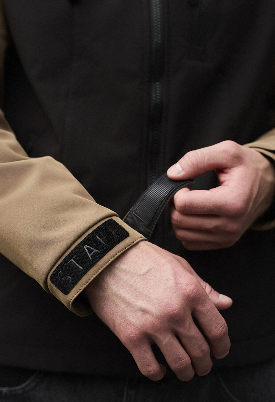 Geacă Staff di light brown & black