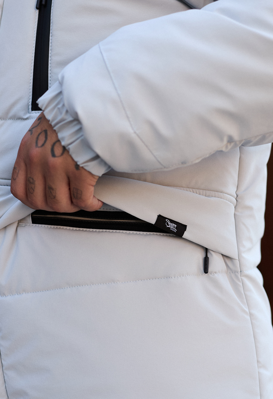 Geacă de iarnă Staff nex light gray