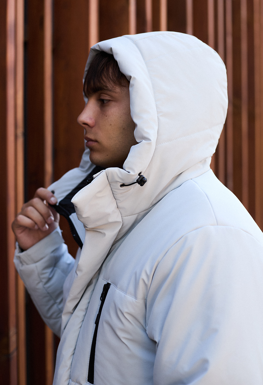 Geacă de iarnă Staff nex light gray