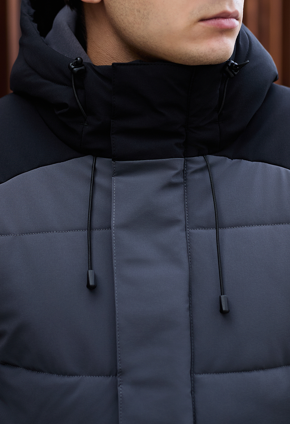 Geacă de iarnă Staff ho black & gray