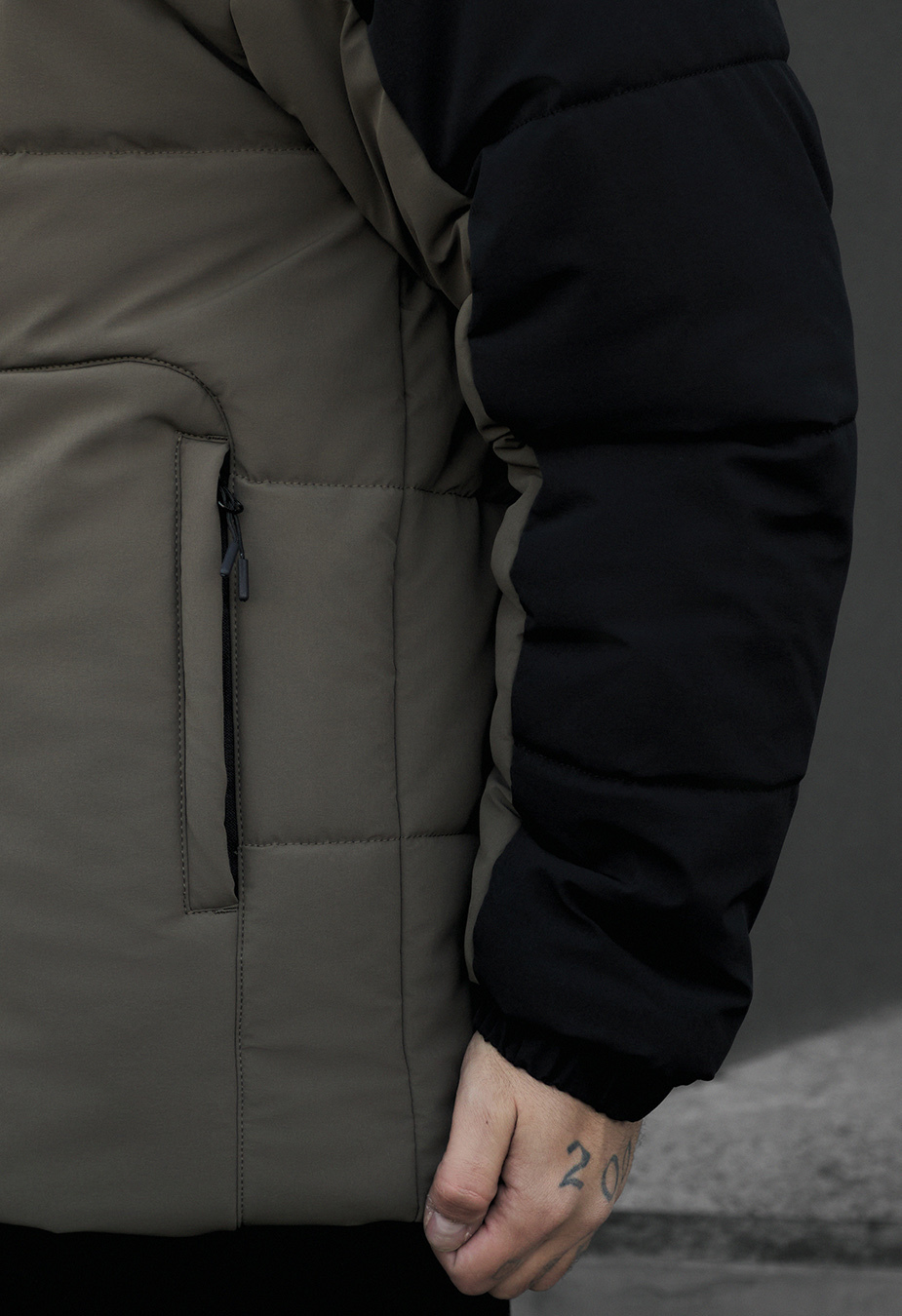 Geacă de iarnă Staff ho black & dark khaki