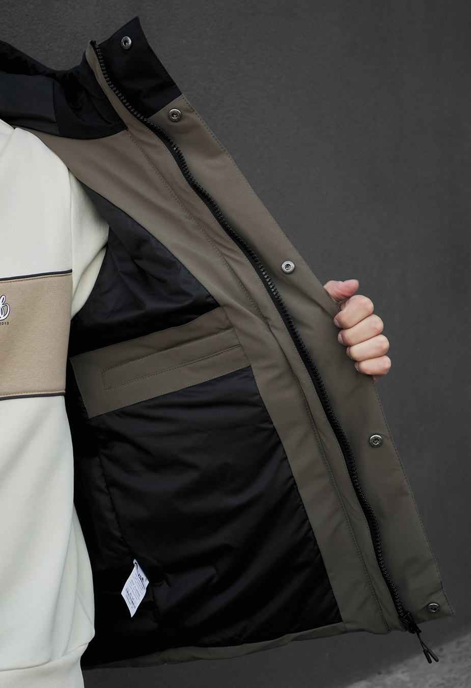 Geacă de iarnă Staff ho black & dark khaki