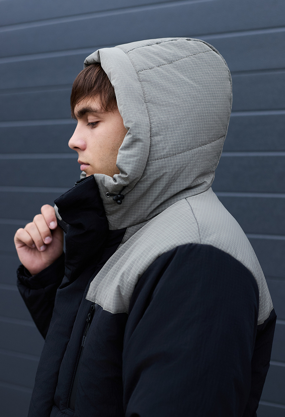 Geacă de iarnă Staff nex black & gray