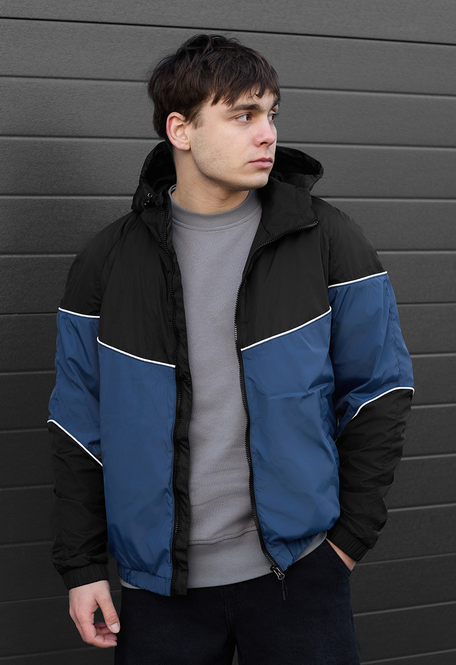 Jachetă Staff mod black & navy