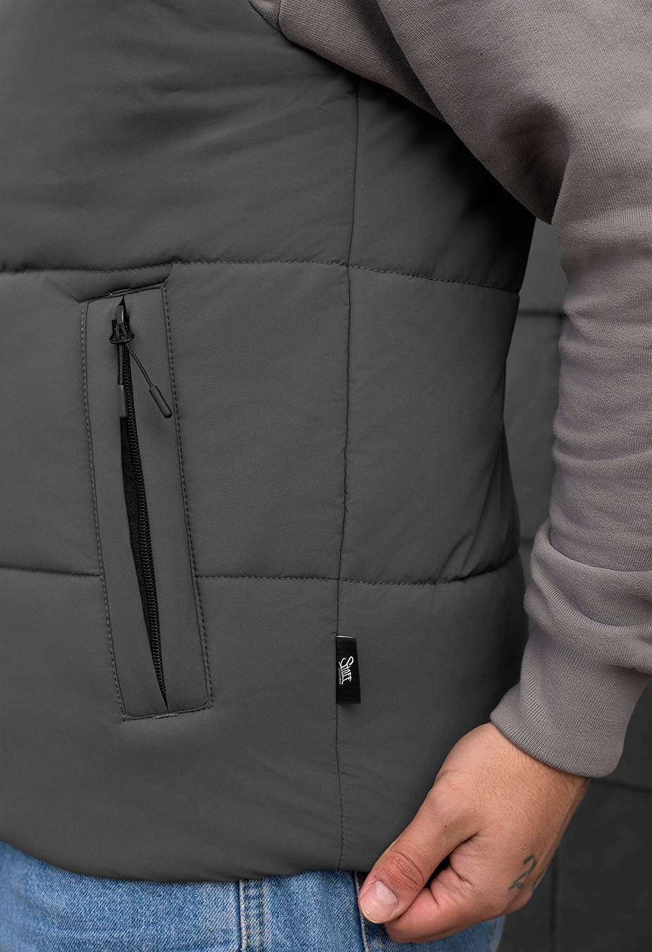 Vestă Staff zokl gray