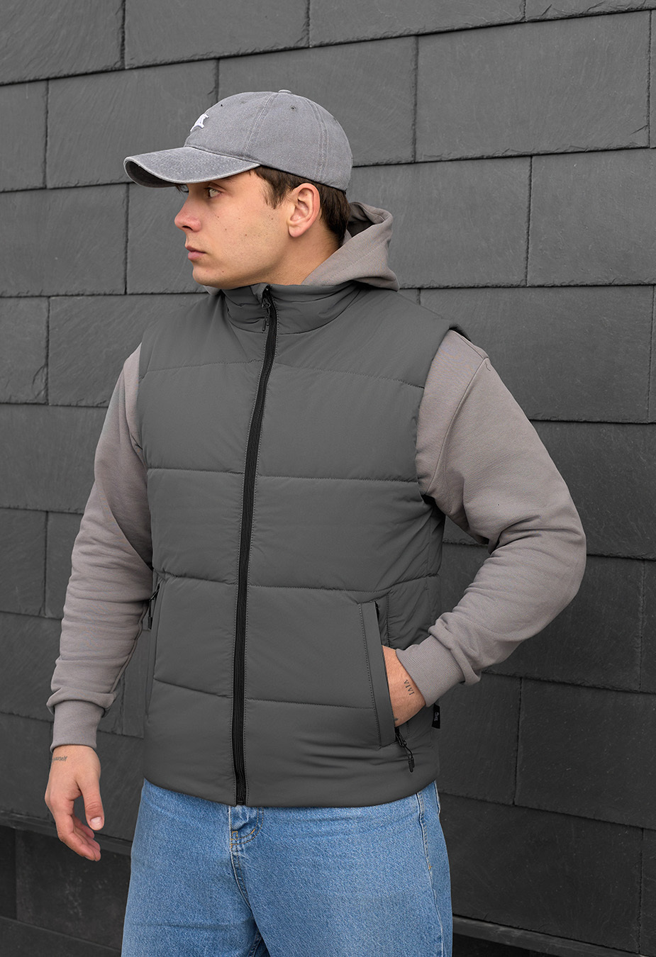 Vestă Staff zokl gray