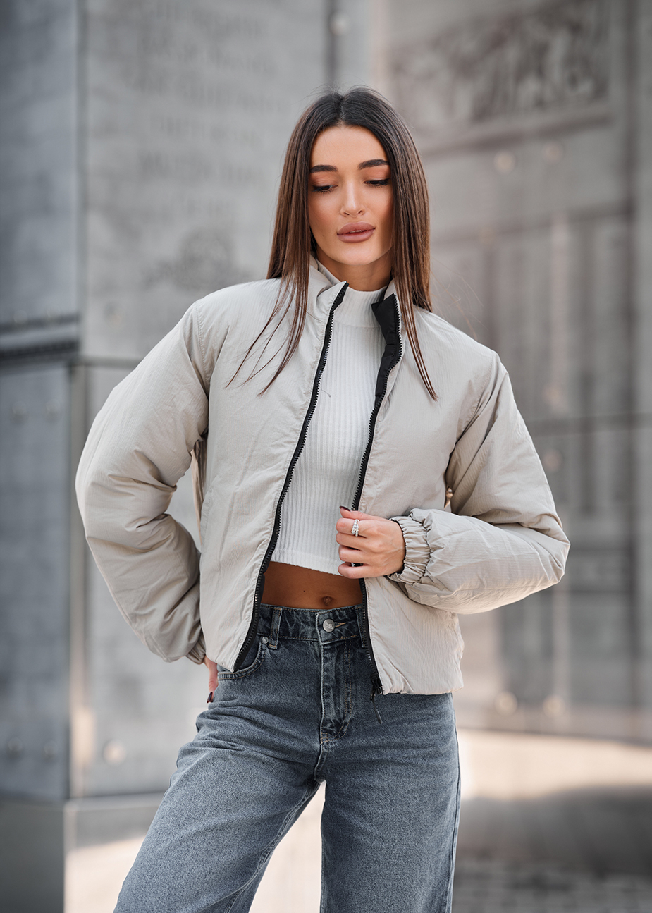 Geacă reversibilă de damă Staff huxy black & light gray