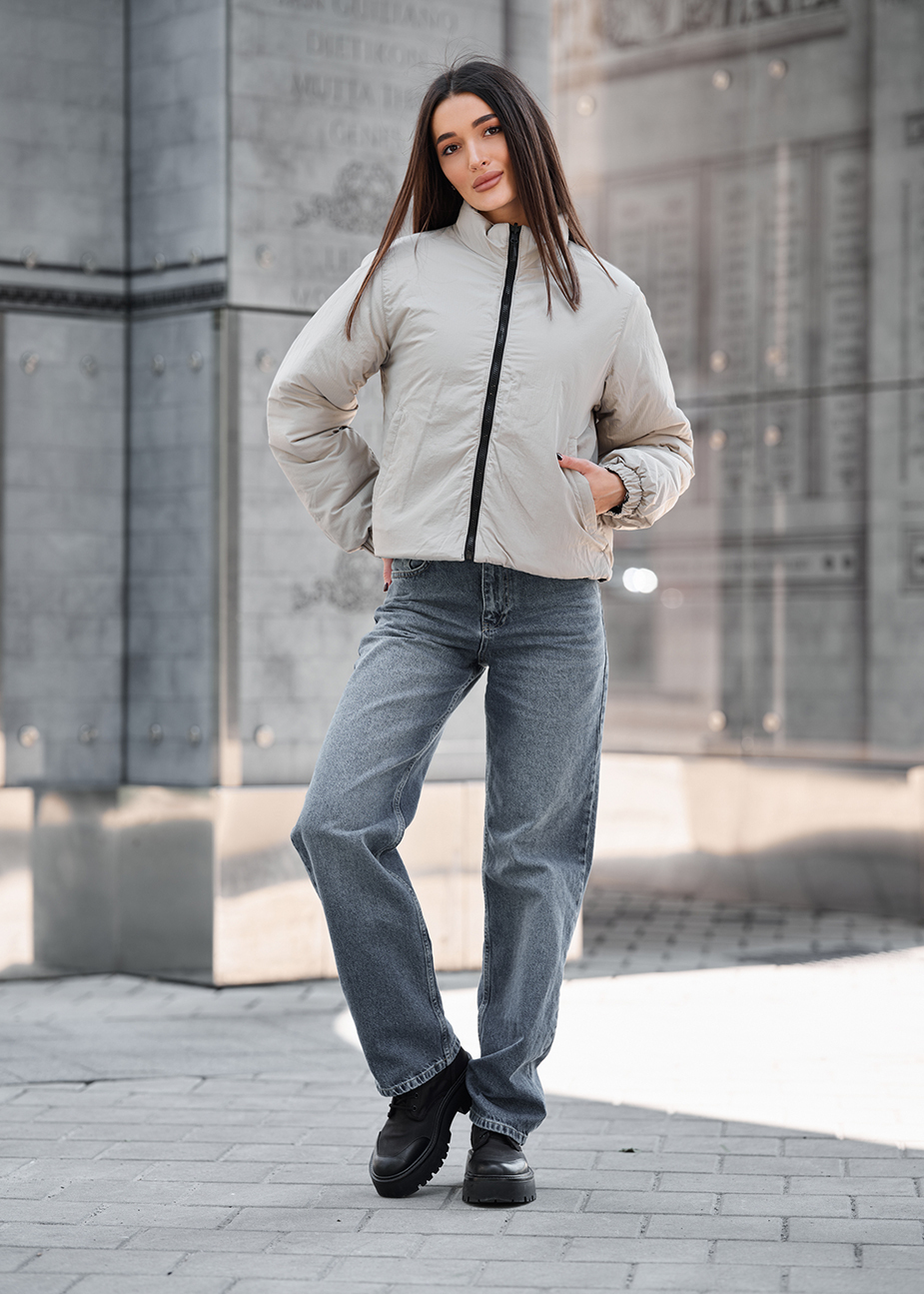 Geacă reversibilă de damă Staff huxy black & light gray