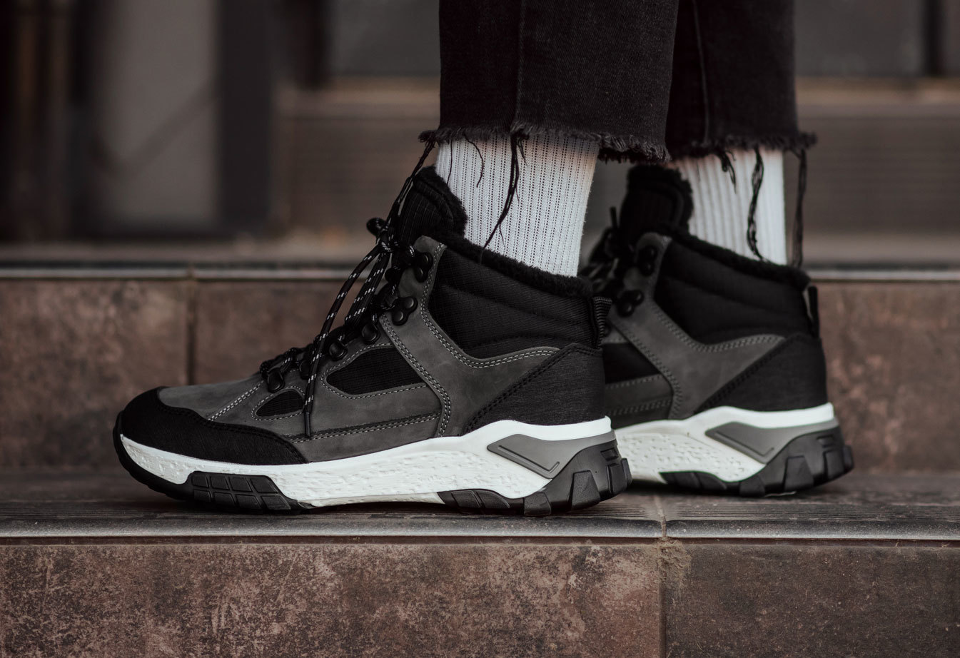 Zimowe buty Staff gray & black