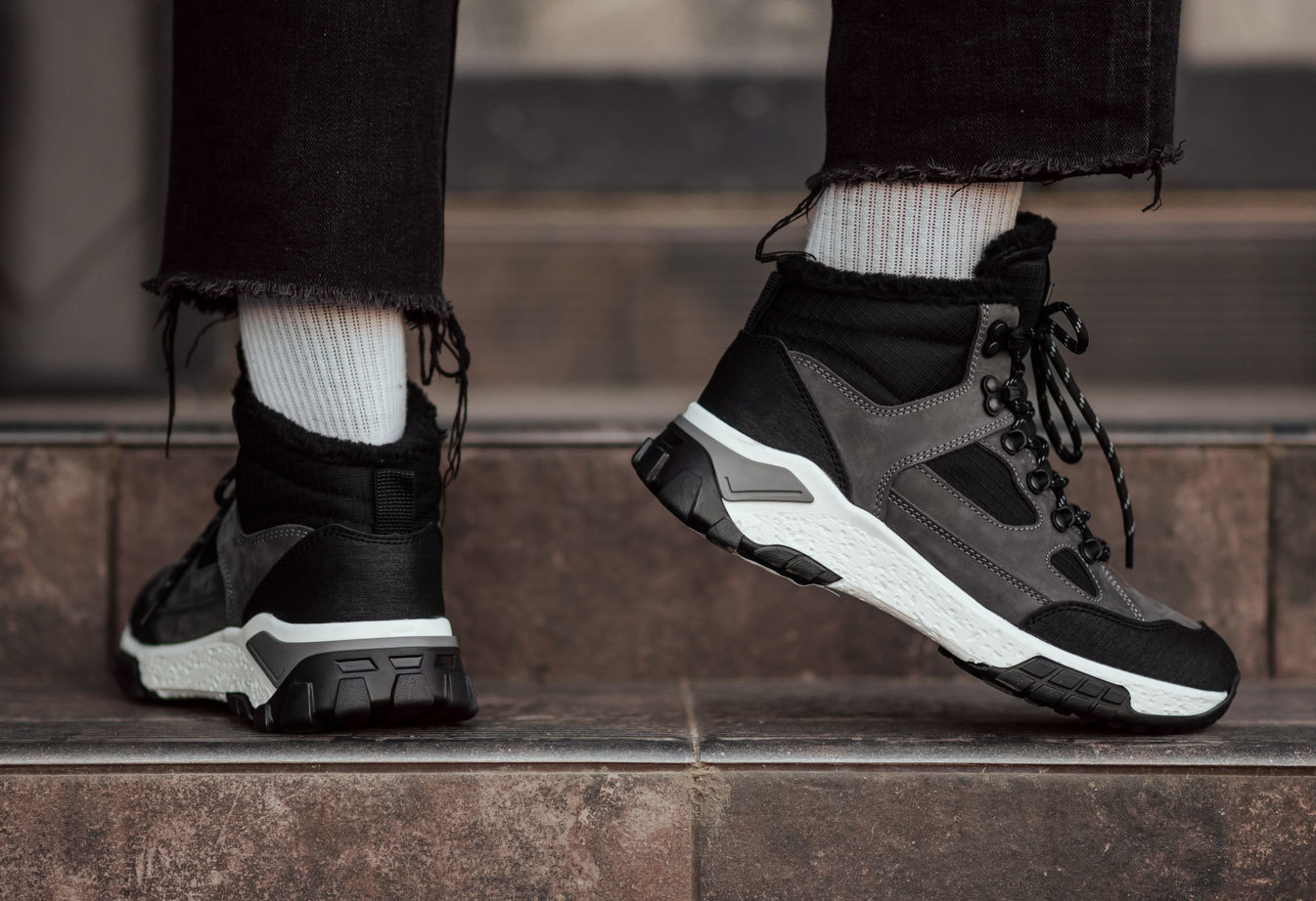Zimowe buty Staff gray & black