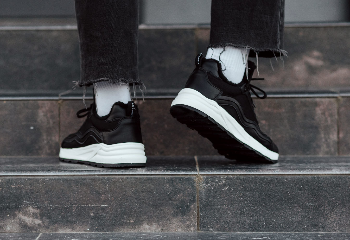 Zimowe buty Staff black (futro)