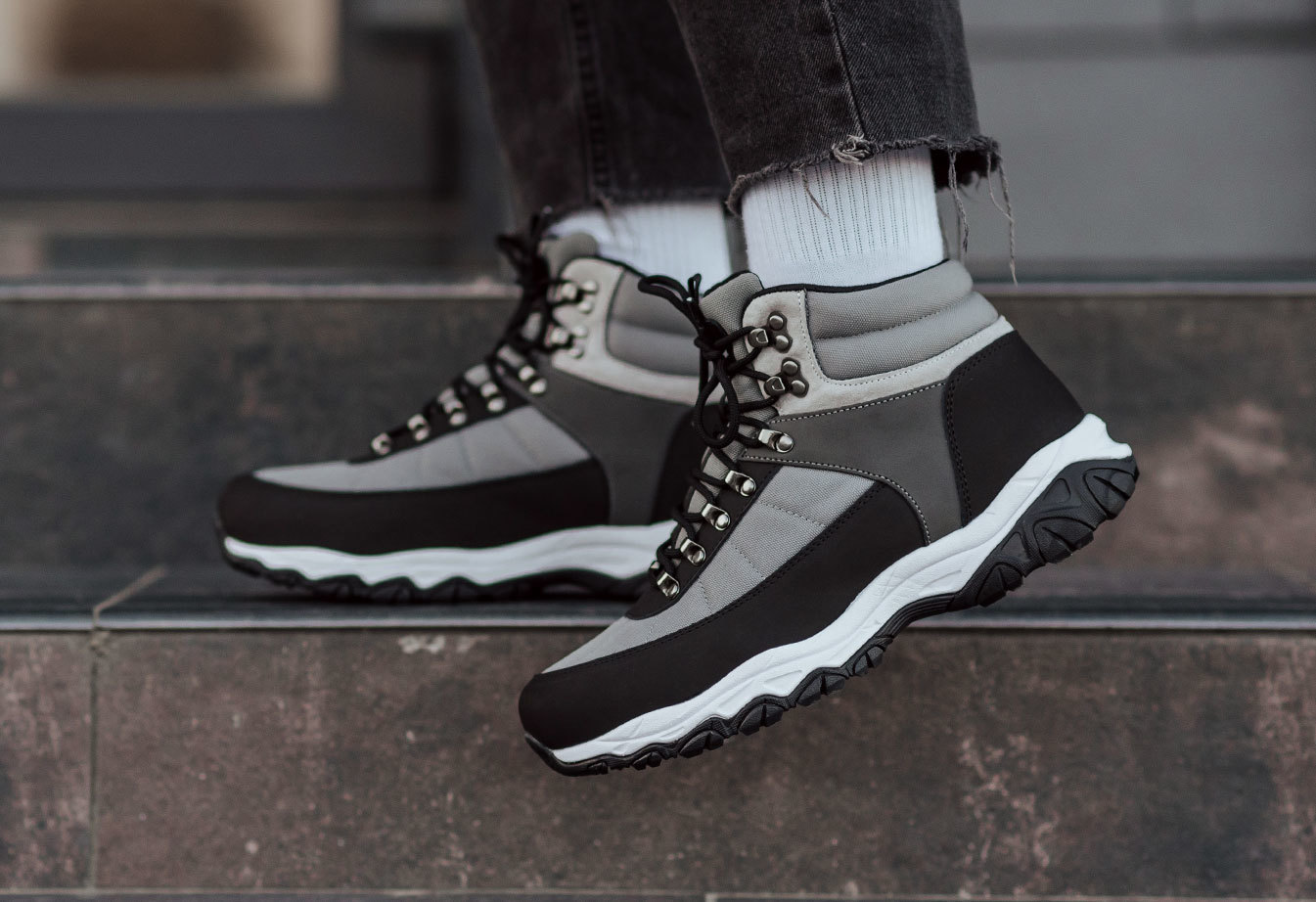 Buty zimowe Staff gray & black