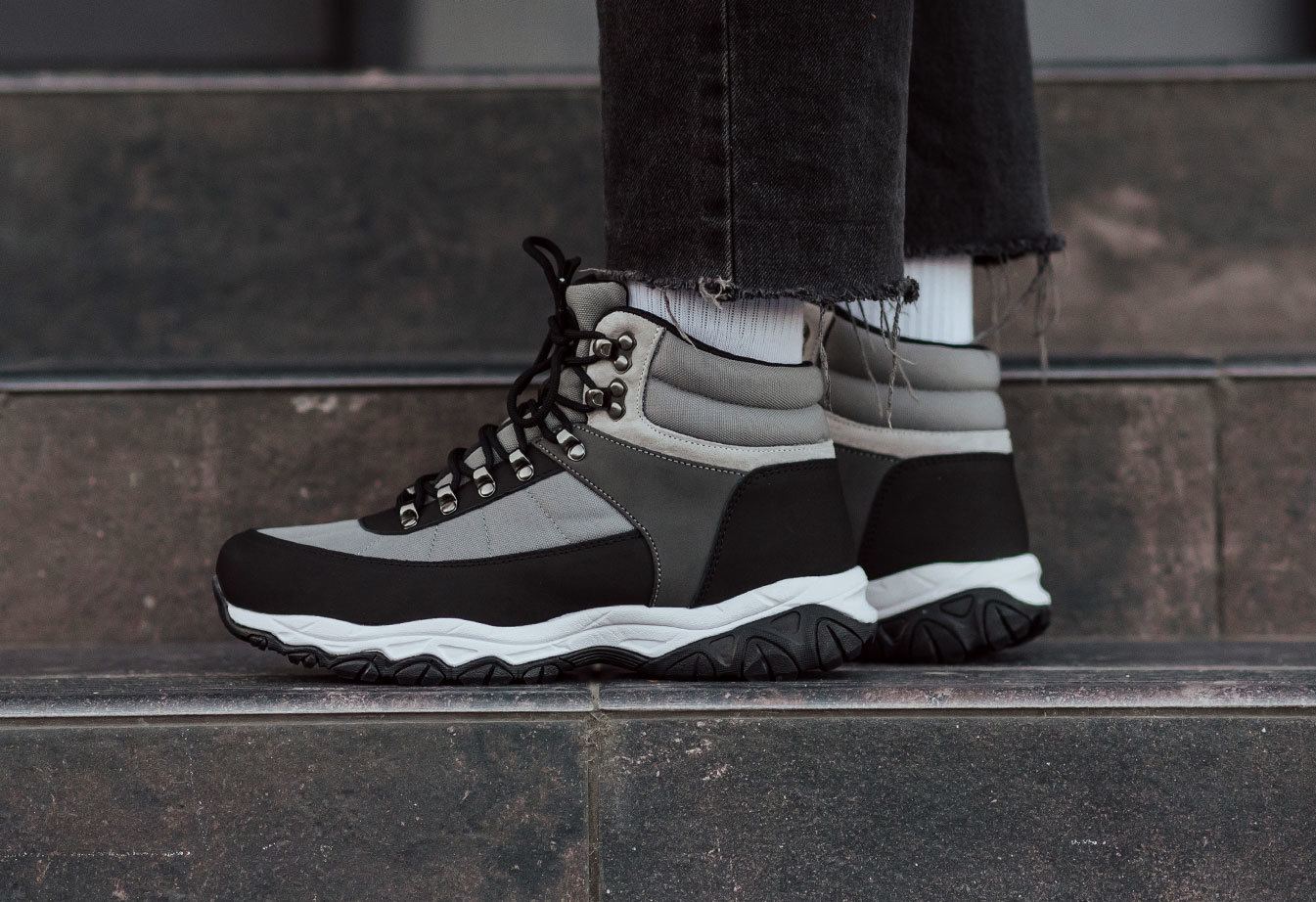 Buty zimowe Staff gray & black