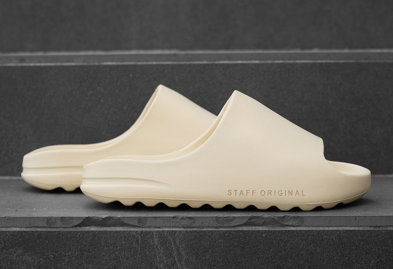 Papuci Staff all beige