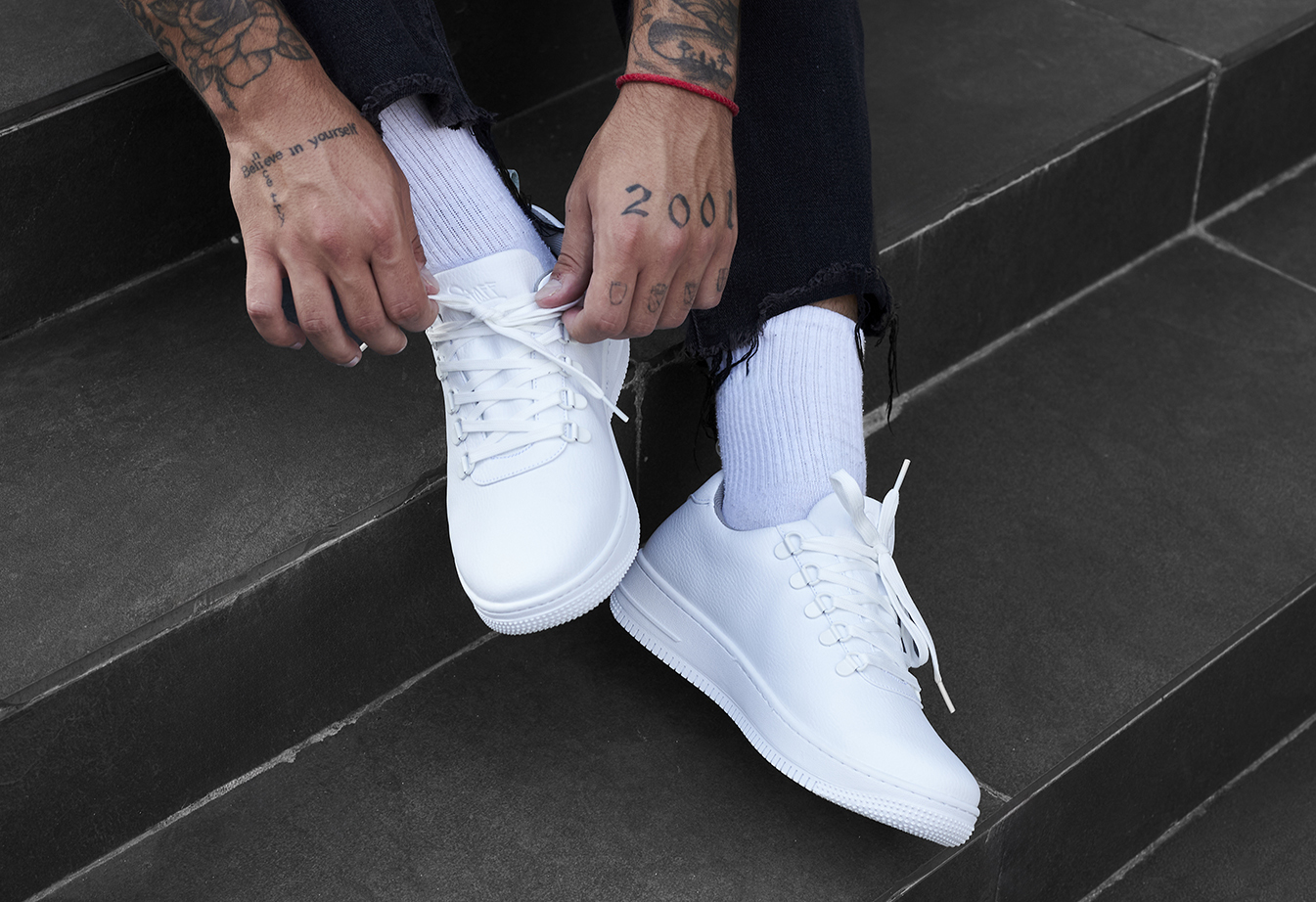 Adidași Staff all white