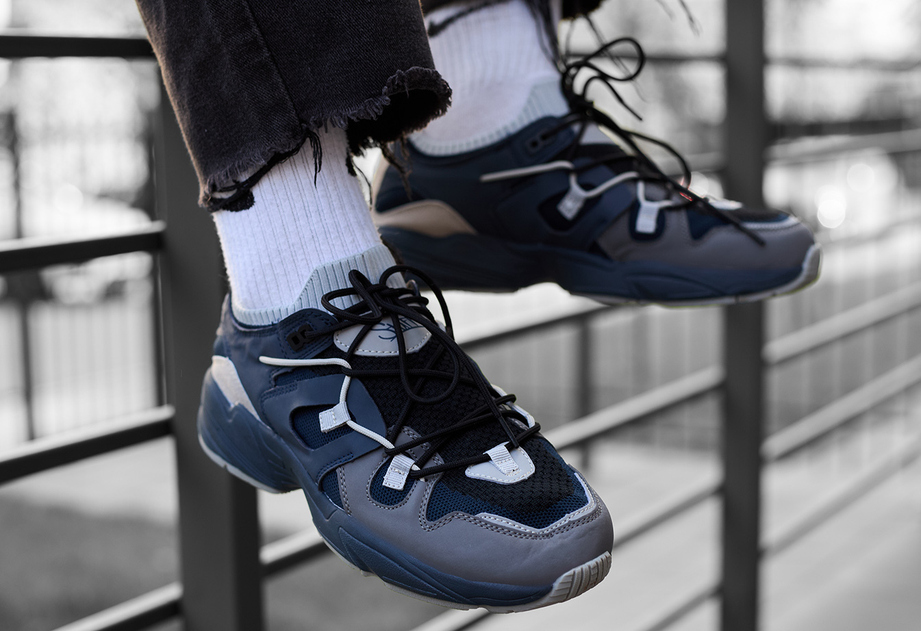 Adidași Staff navy & gray