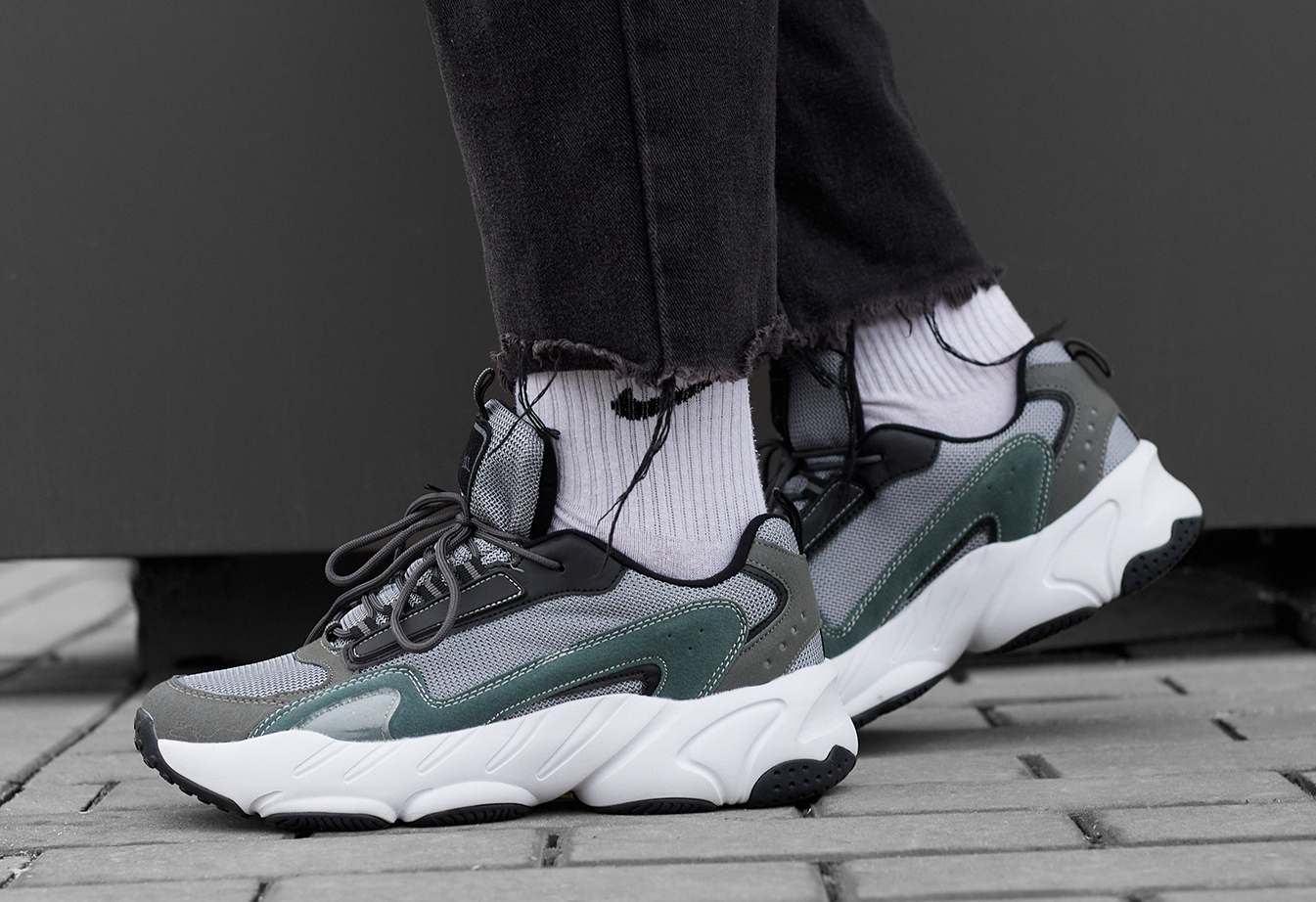 Adidași Staff emerald & gray